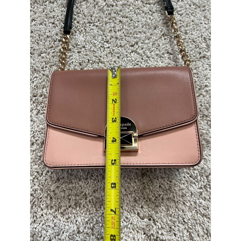 Kate Spade Neve Medium Convertible Flap Shoulder Bag - Rosy Cheeks/black/sparrow - Picture 4 of 11
